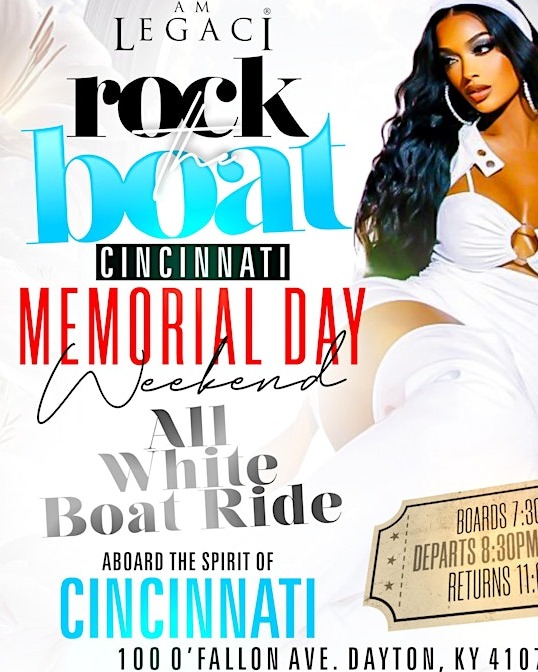 Rock The Boat Cincinnati All White Boat Ride Memorial Day Weekend 2026