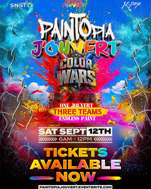 Paintopia J'Ouvert 2026: Color Wars